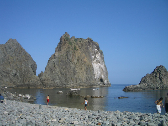 蒼い海で北海道発海水浴