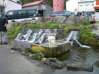 羊蹄山の湧き水