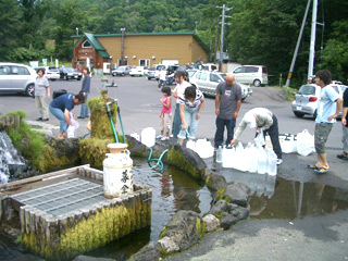 羊蹄山の湧き水